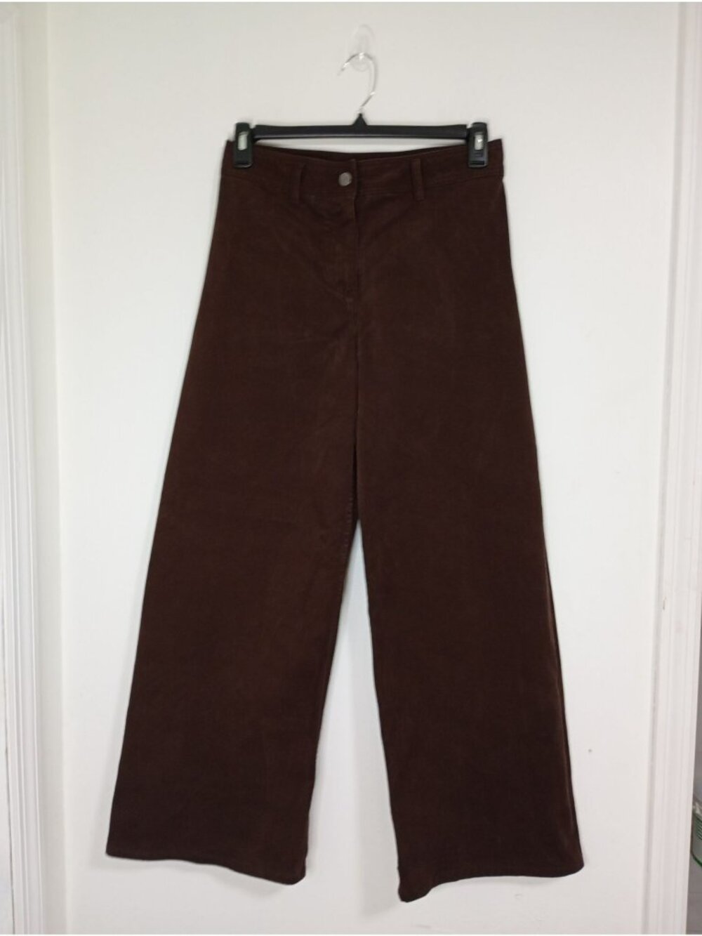 Banana Republic Pants Wide-Leg High-Rise Brown Size 6 Cotton Blend